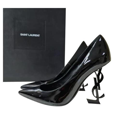 saint laurent opium ysl patent leather point toe pumps|YSL 110mm pumps.